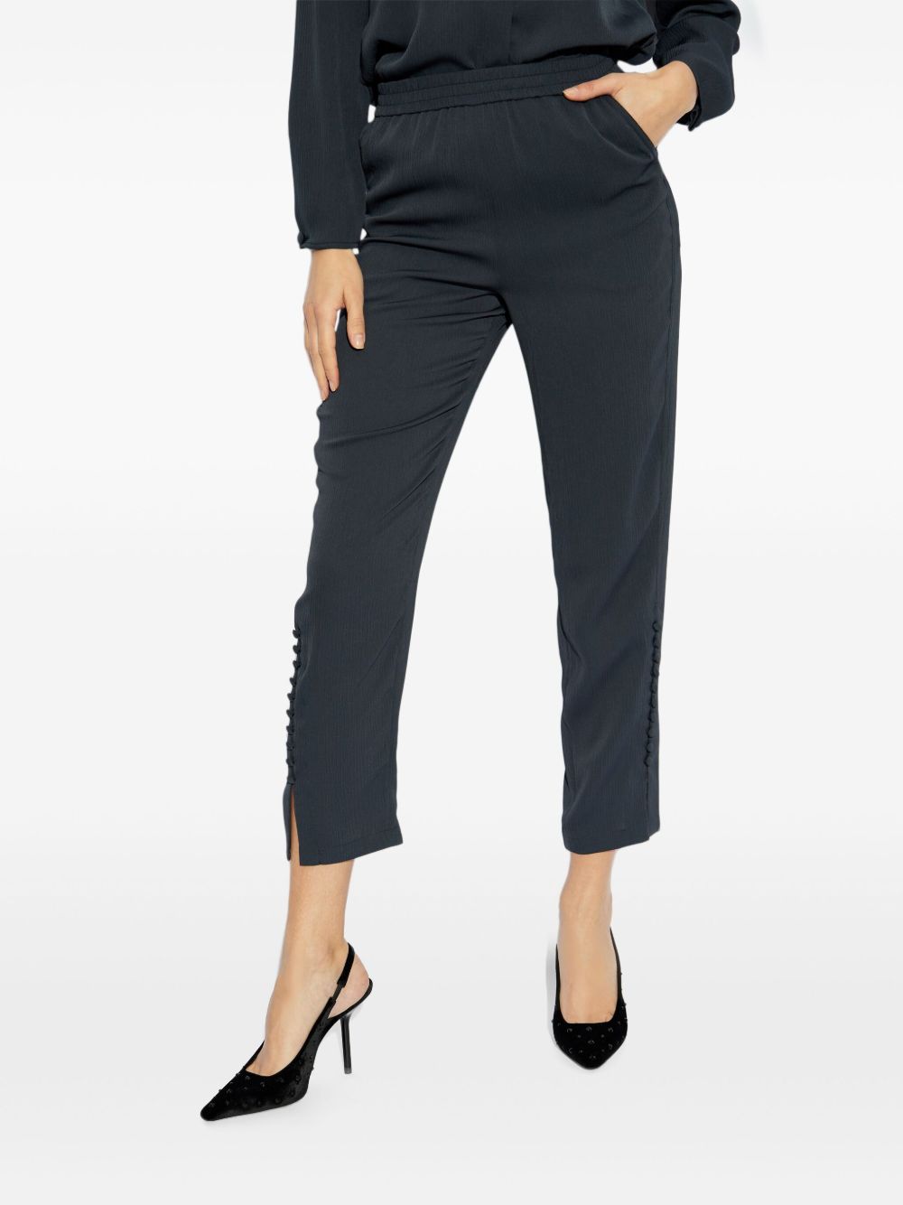 Emporio Armani Cropped Trousers Blue