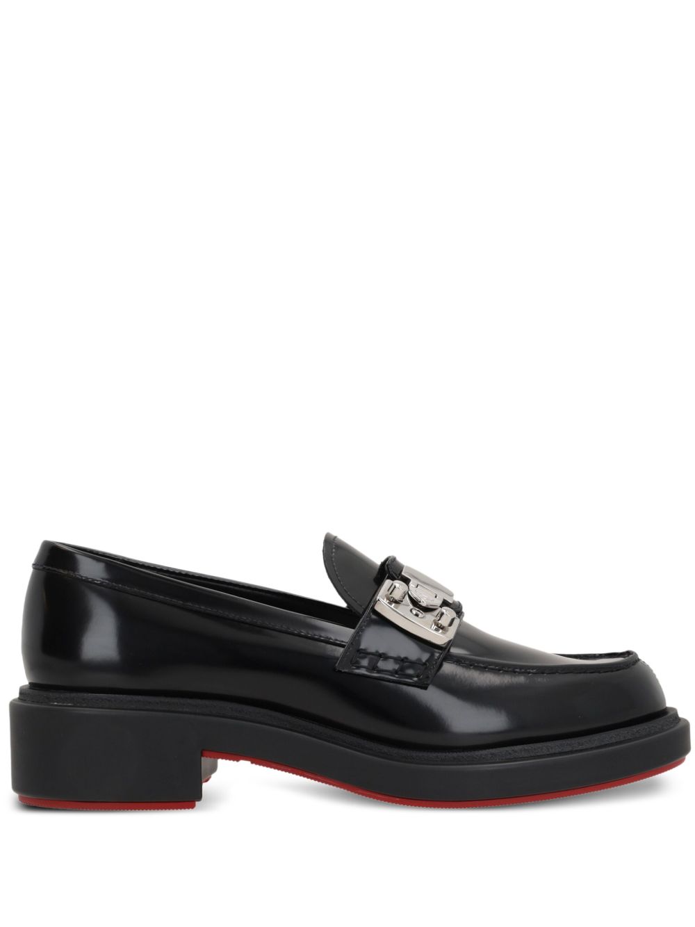 Christian Louboutin Urban Moc Lock Loafers Black