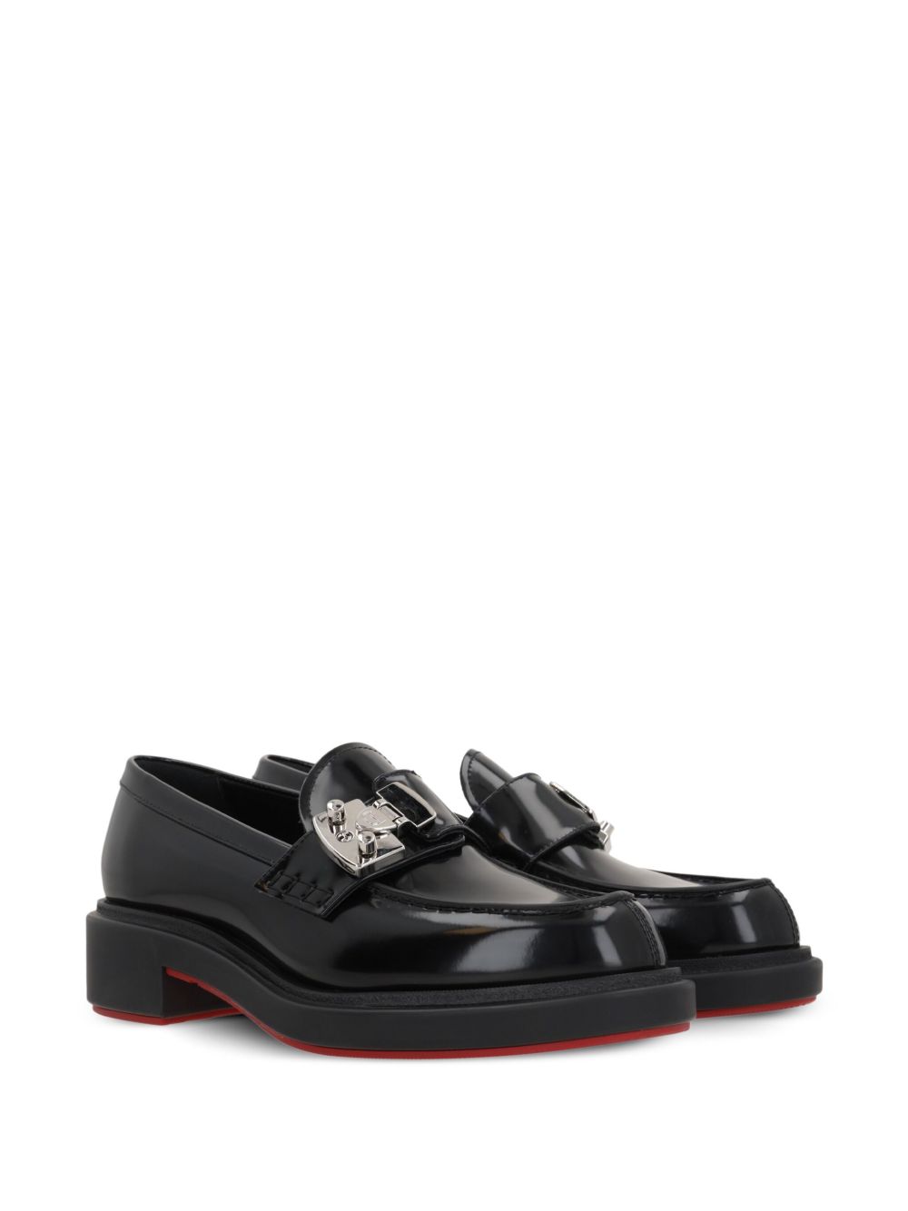 Christian Louboutin Urban Moc Lock Loafers Black