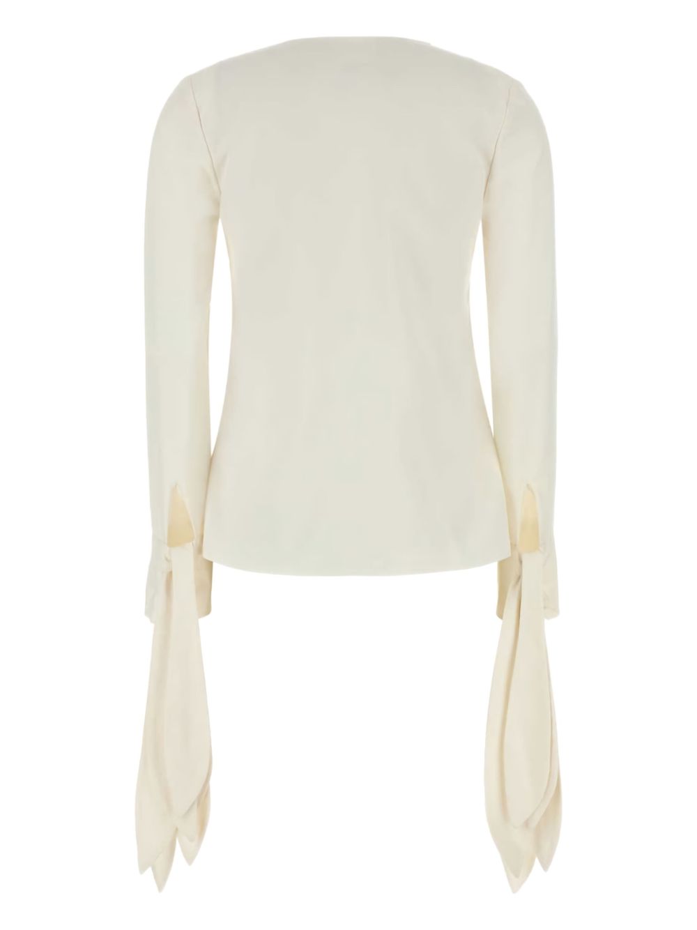 Givenchy Silk V-necked Top White