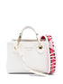 Emporio Armani Logo Tag Shoulder Bag White