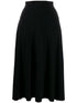 Norma Kamali Flared jersey skirt Black