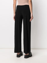 Norma Kamali Wide-Leg Stretch Jersey Trousers Black