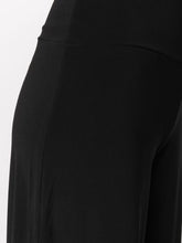 Norma Kamali Wide-Leg Stretch Jersey Trousers Black