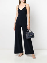Norma Kamali Slip Wide-Leg Jersey Jumpsuit Blue