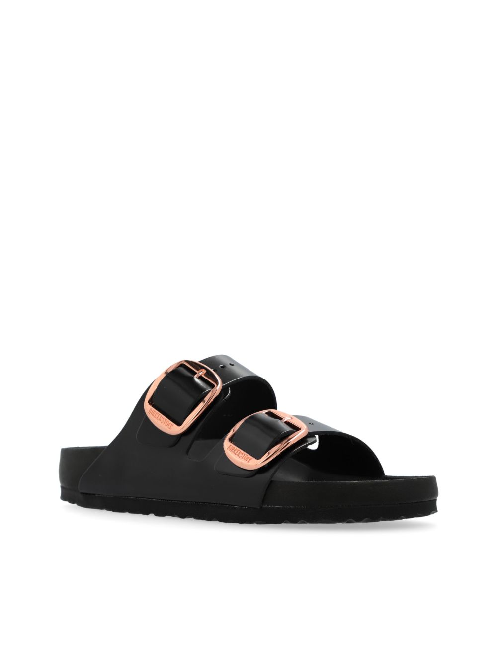 Birkenstock Arizona Double-Strap Leather Sandals Black