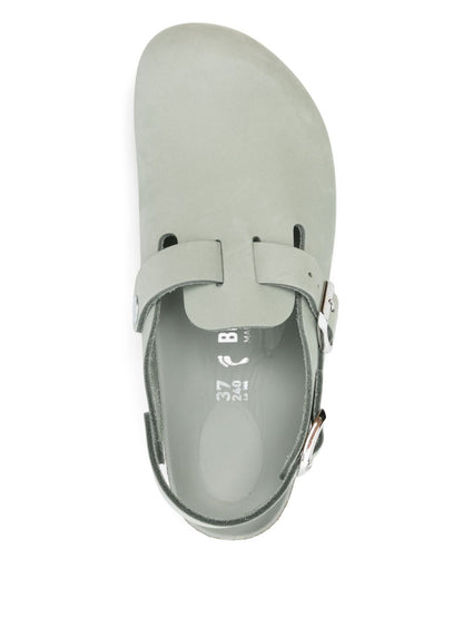 Birkenstock Tokyo Buckle Leather Slingback Slippers Grey
