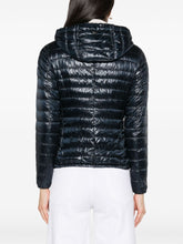 Herno Feather Down Quilted Short Jacket With Detachable Hood Blue