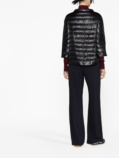 Herno Quilted Ultralight Down Cape Black Black