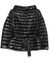 HERNO Short Down Nylon Jacket with Detachable Belt Black