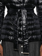 HERNO Short Down Nylon Jacket with Detachable Belt Black