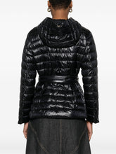 HERNO Short Down Nylon Jacket with Detachable Belt Black