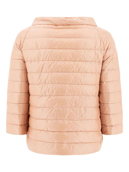 Herno Reversible Lightweight Padded Cape Pink Pink