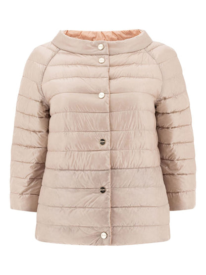 Herno Reversible Lightweight Padded Cape Pink Pink