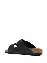 Birkenstock Arizona Oiled-Leather Double Buckle Sandals Black