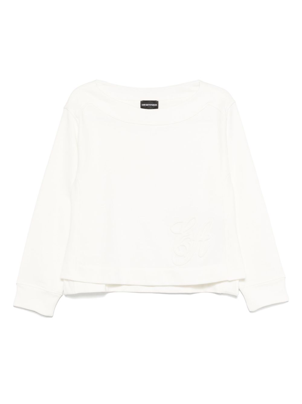 Emporio Armani Logo Sweatshirt White