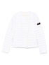 Peuterey White Down Nylon Short Jacket with Logo Patch White