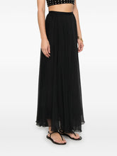 Forte Forte Chiffon Silk Long Skirt Black