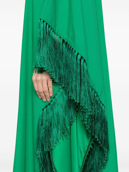 TALLER MARMO PRE Frange Hammamet Long Kaftan Green