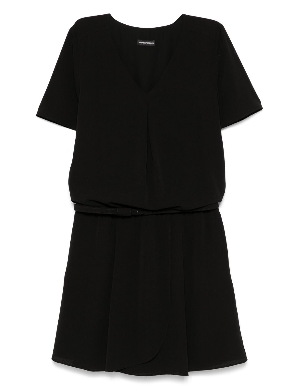 Emporio Armani V-neck Mini Dress Dress Black