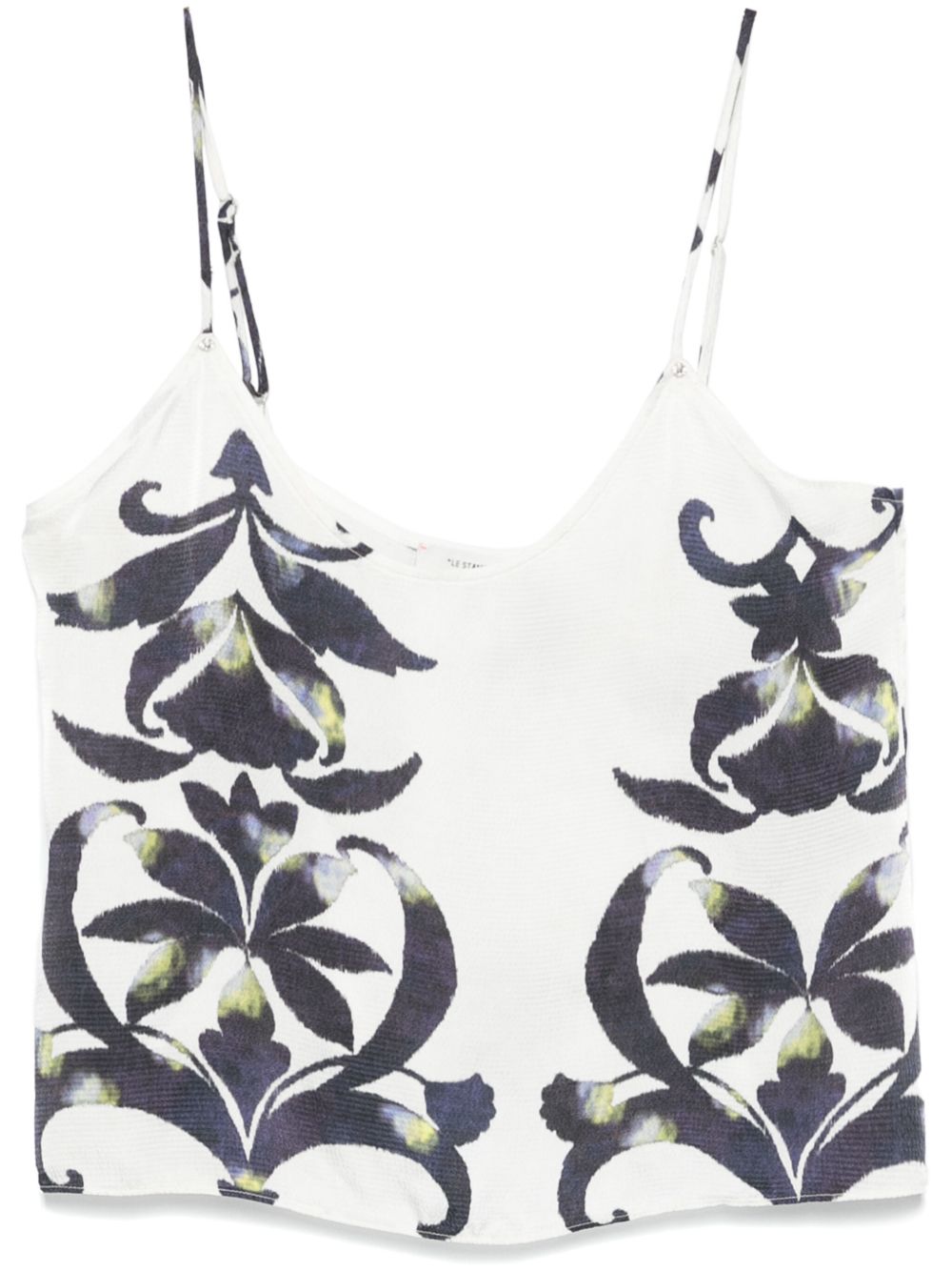 Forte Forte Cropped Printed Top White