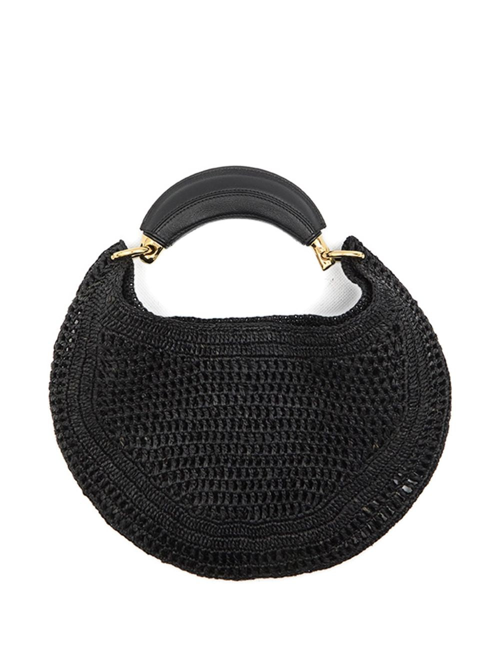 Chloé Summer Banana Raffia Hobo Bag Black.jpg