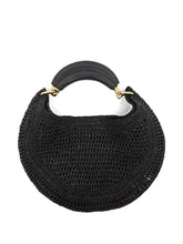 Chloé Summer Banana Raffia Hobo Bag Black.jpg
