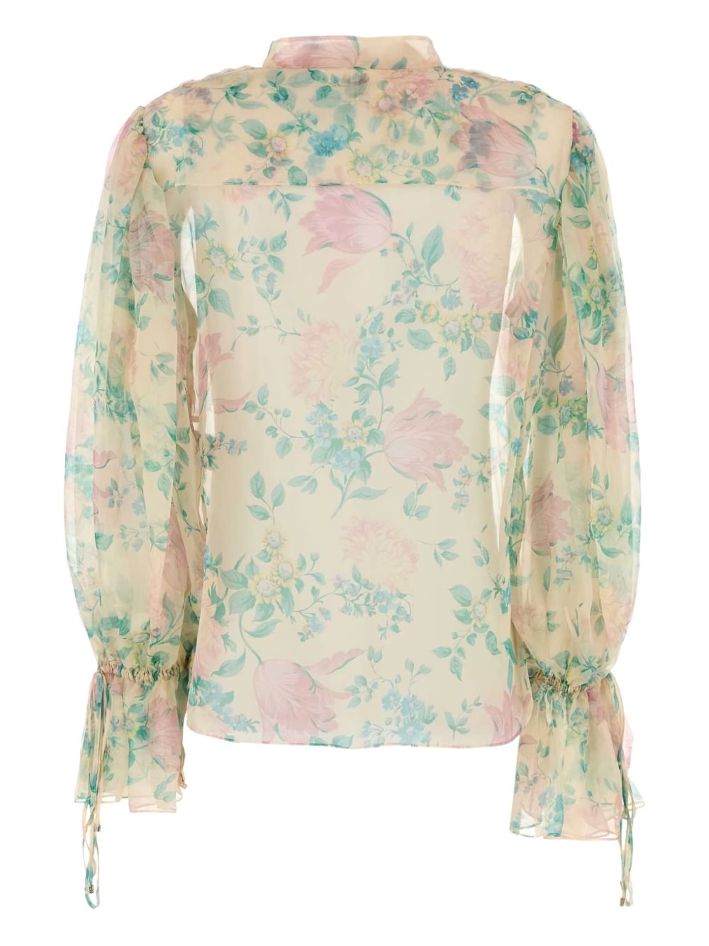 Chloè Printed Silk Blouse Beige
