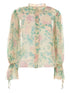 Chloè Printed Silk Blouse Beige