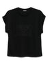 Emporio Armani Logo-Embroidered Crewneck Black T-Shirt Black