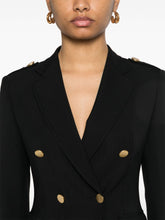 Tagliatore Double-Breasted Wool-Blend Blazer Black