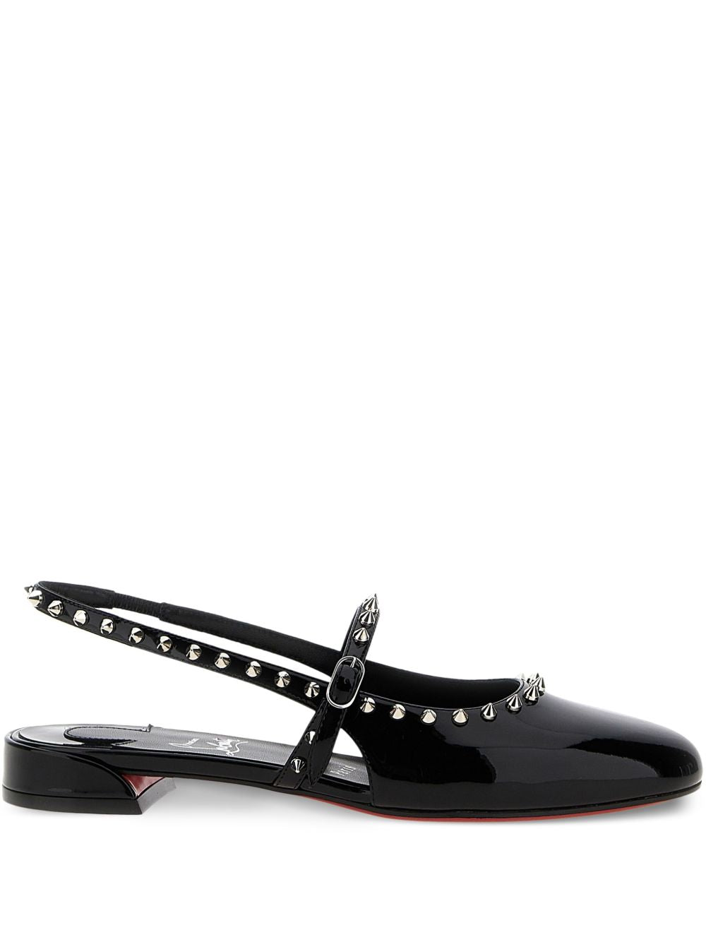Christian Louboutin Sweet Janispikes Slingback Ballets Black