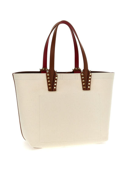 Christian Louboutin Cabata Small Canvas Tote Bag Beige