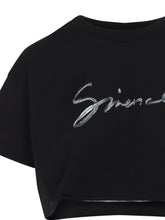 Givenchy Logo Cotton Cropped T-shirts Black