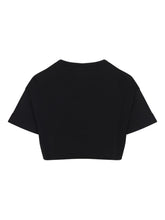 Givenchy Logo Cotton Cropped T-shirts Black