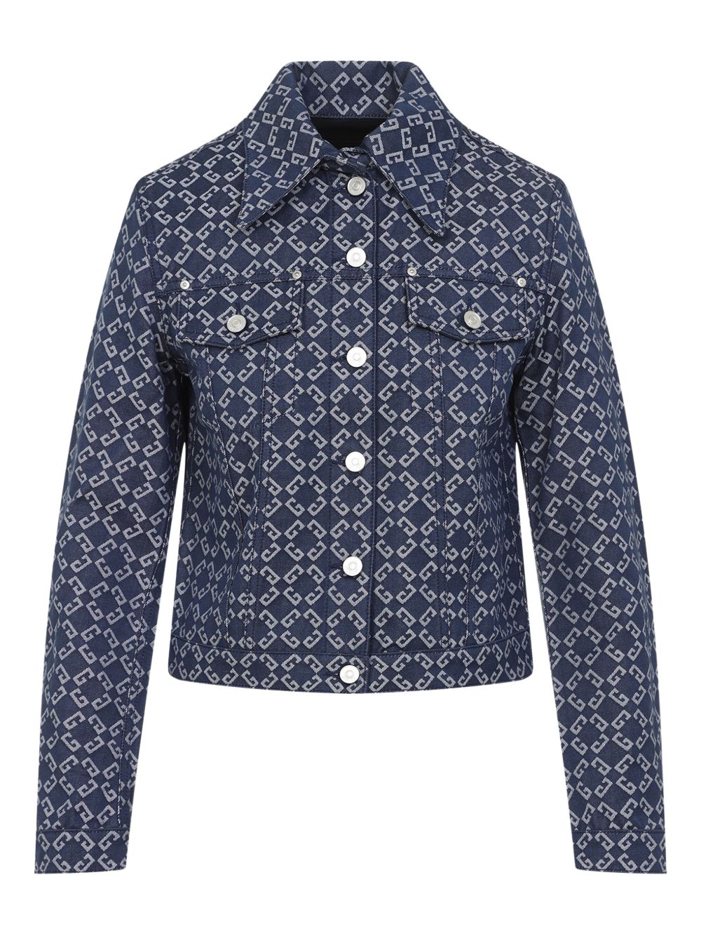 Givenchy Monogram Denim Jacket Blue