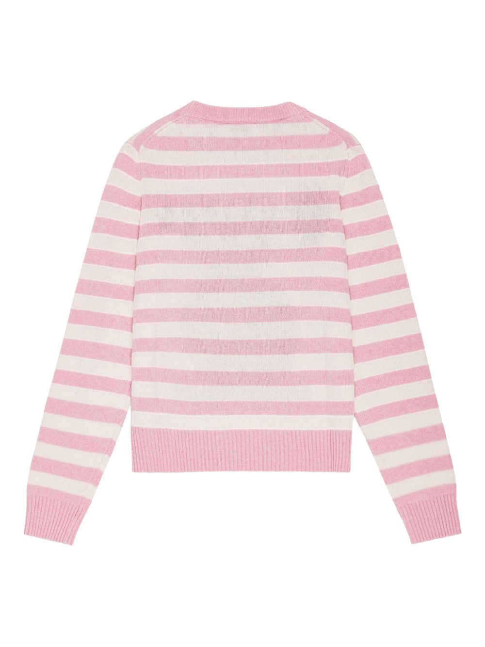 GANNI Bunny Intarsia Wool Sweater Pink