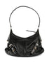 Givenchy Voyou Small Textured-Leather Shoulder Bag Black