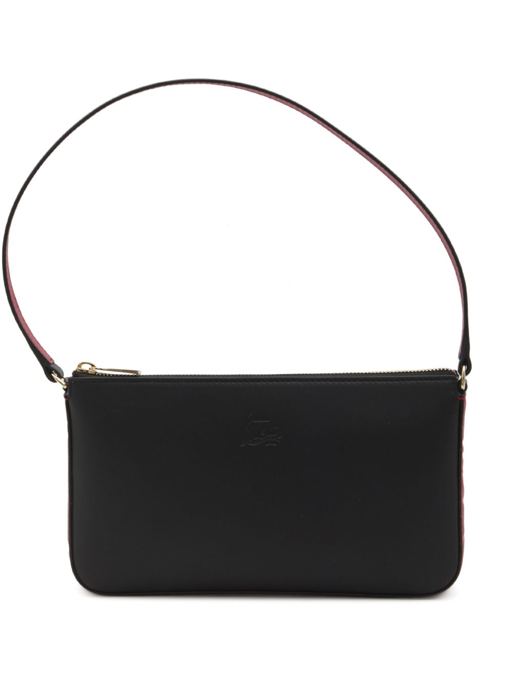 Christian Louboutin Loubila Mini Leather Clutch Bag Black