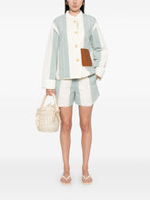 Forte Forte Striped Short Aqua Blue