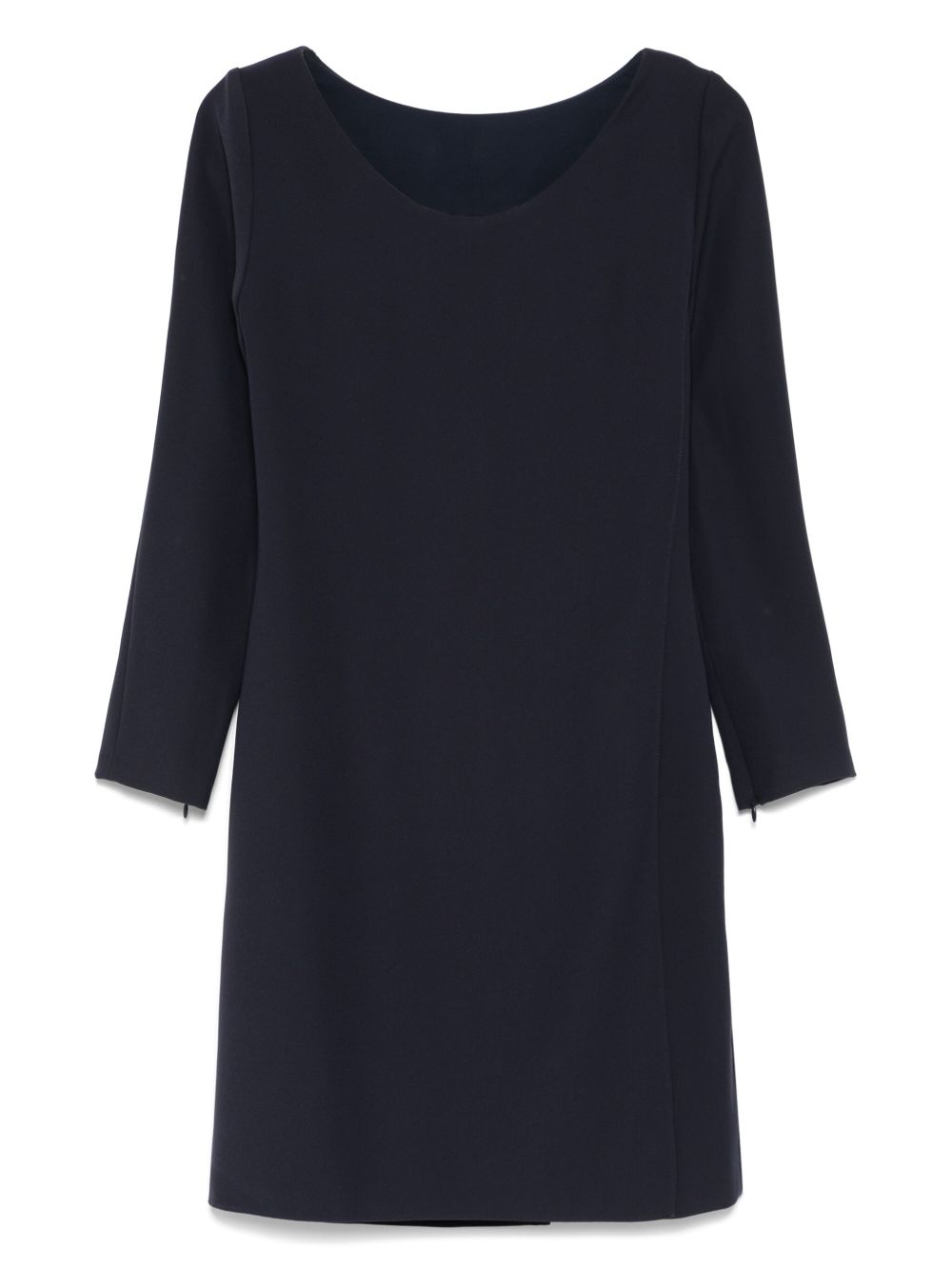 Emporio Armani Cady Mini Dress Blue