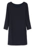 Emporio Armani Cady Mini Dress Blue