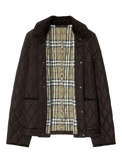 Burberry Quilted Jacket Brown