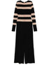 Norma Kamali Spliced Straight Leg Jumpsuit Black