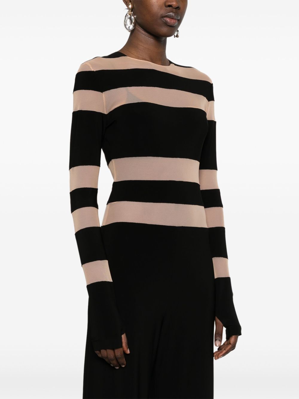 Norma Kamali Spliced Straight Leg Jumpsuit Black