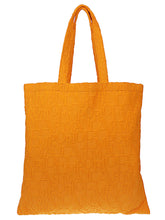 Emporio Armani Beachwear Shopper Bag With 3D Logo in Orange