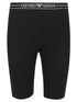 Emporio Armani High-Waisted Logo Elastic Cycling Shorts Black