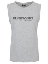 Emporio Armani Logo Cotton Tank Top Grey