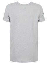 Emporio Armani Cotton Logo T-Shirt with Crew Neck in Grey Grey