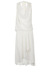 Silk95Five Open-Back Silk Mini Dress White
